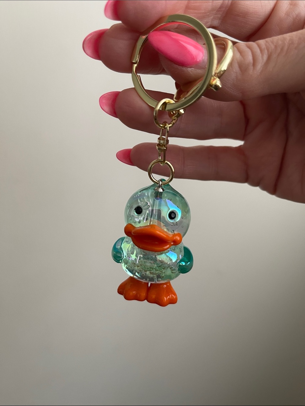 ORB Charmlets Just Ducky Teal Keychain/bag charm NWT